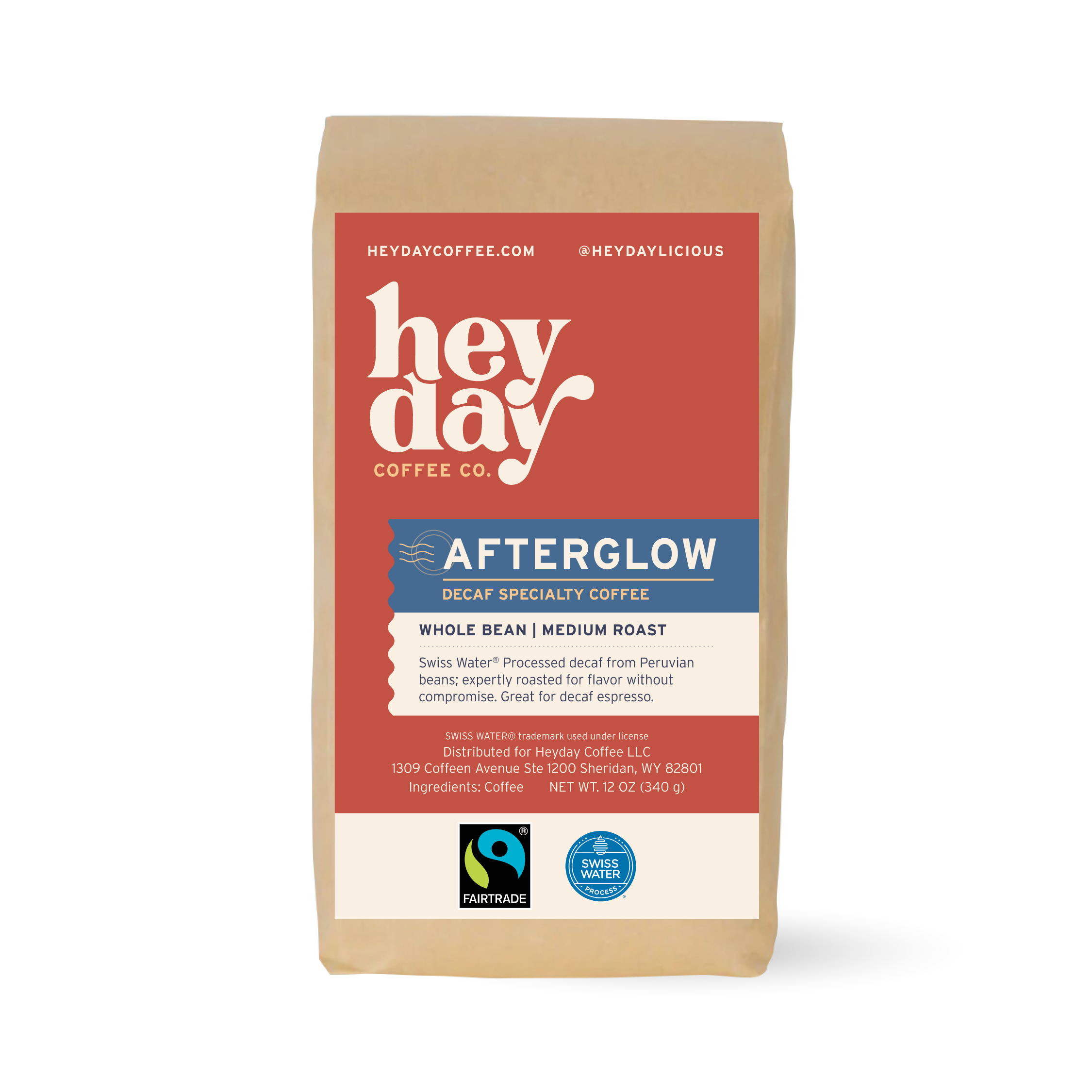 Afterglow Decaf - Bag Image - Heyday Coffee Co.