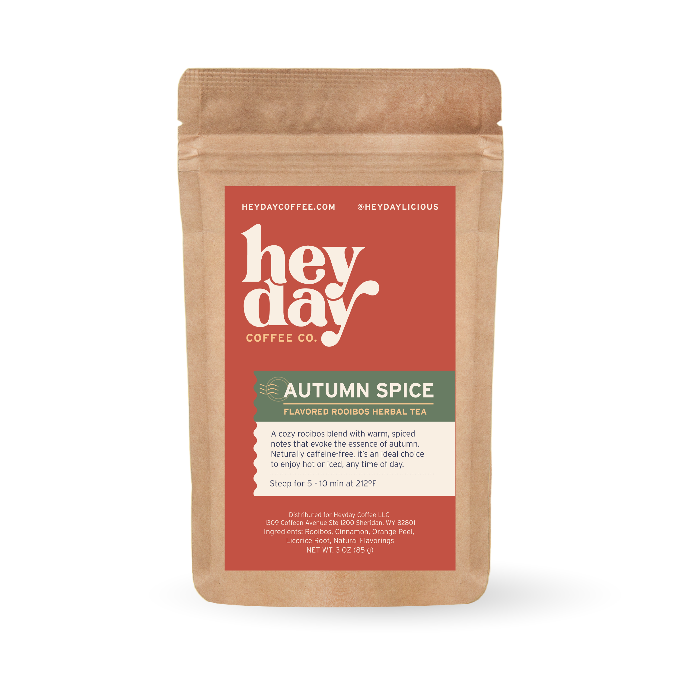 Autumn Spice Tea - Pouch Image - Heyday Coffee Co.