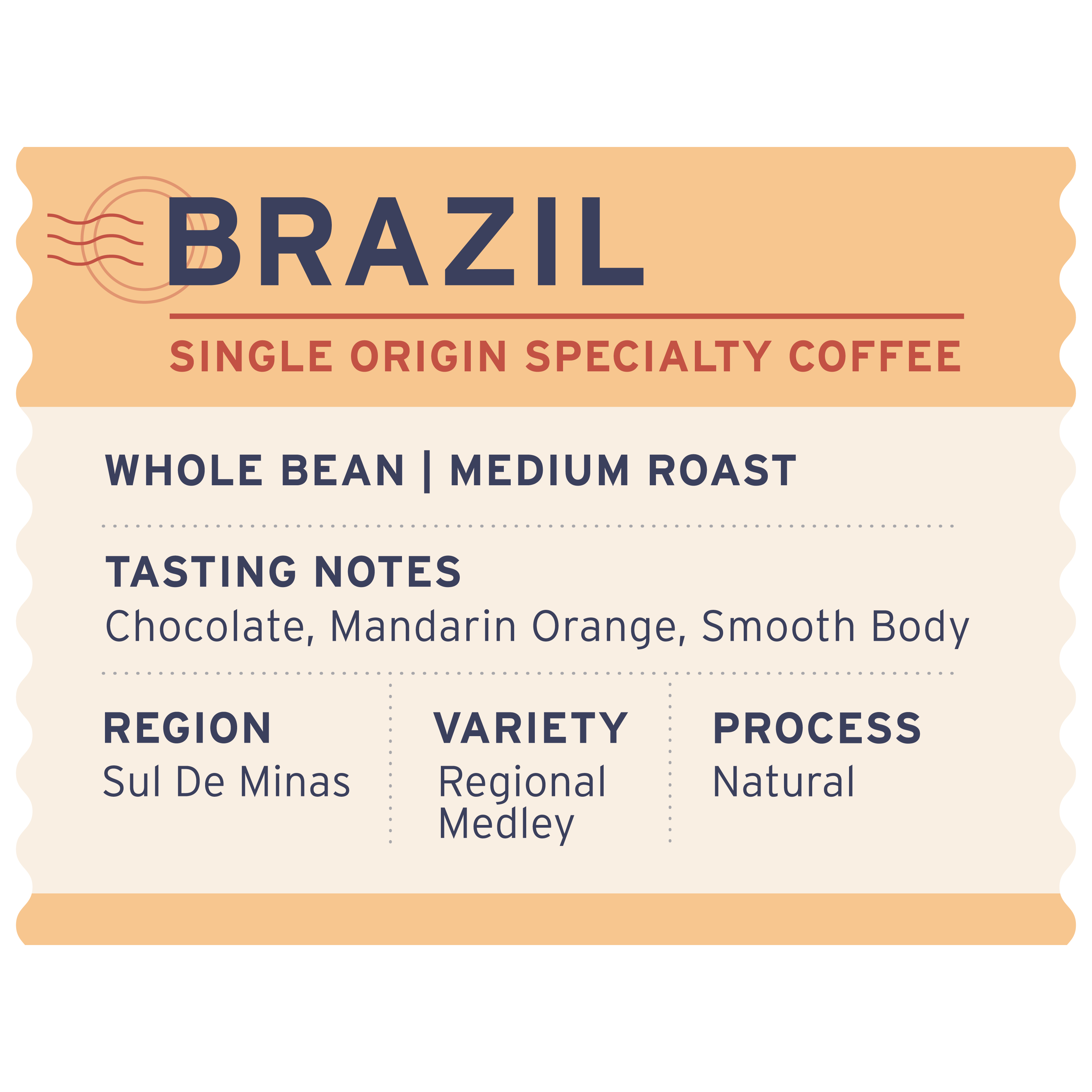 Brazil - Label Detail - Heyday Coffee Co.