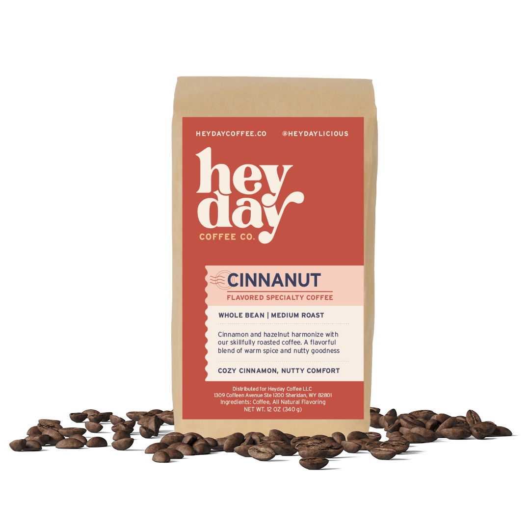 Cinnanut - Bag on Bed of Beans - Heyday Coffee Co.