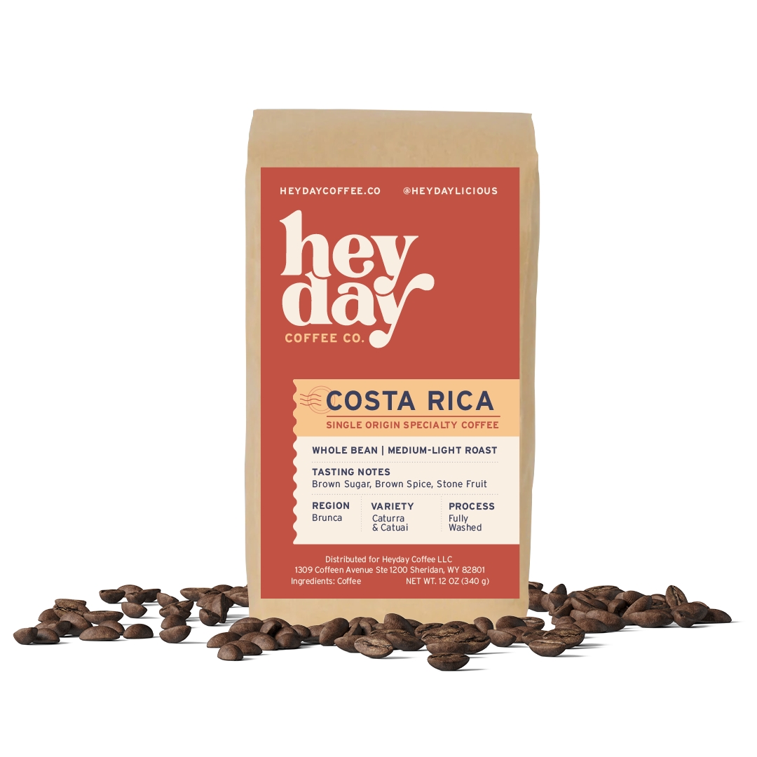 Costa Rica - Bag on Bed of Beans - Heyday Coffee Co.