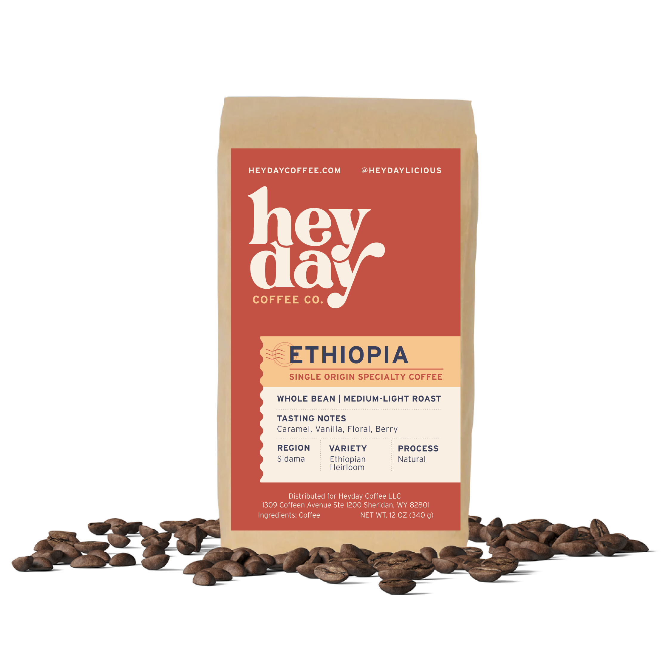 Ethiopia - Bag on Bed of Beans - Heyday Coffee Co.