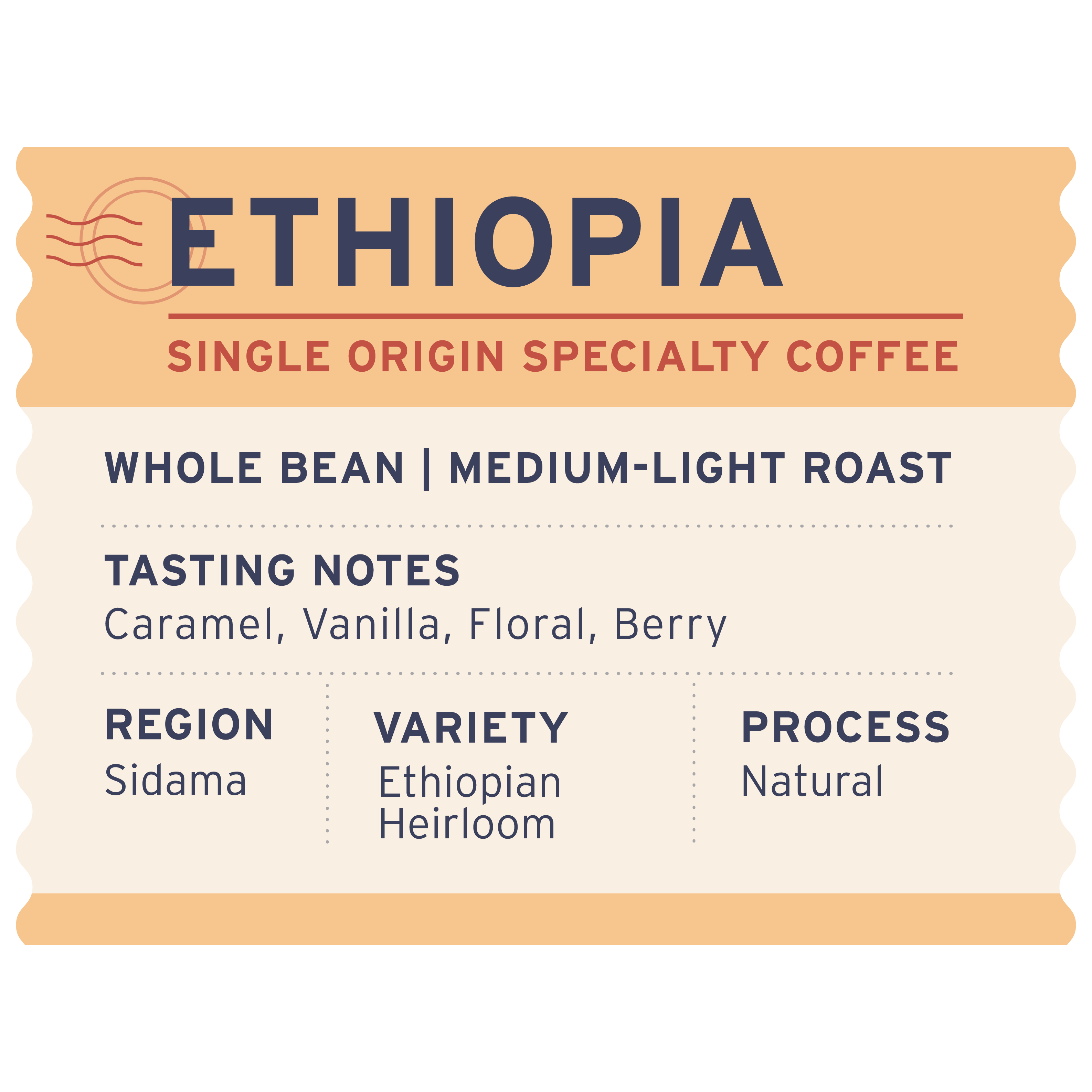 Ethiopia - Label Detail - Heyday Coffee Co.