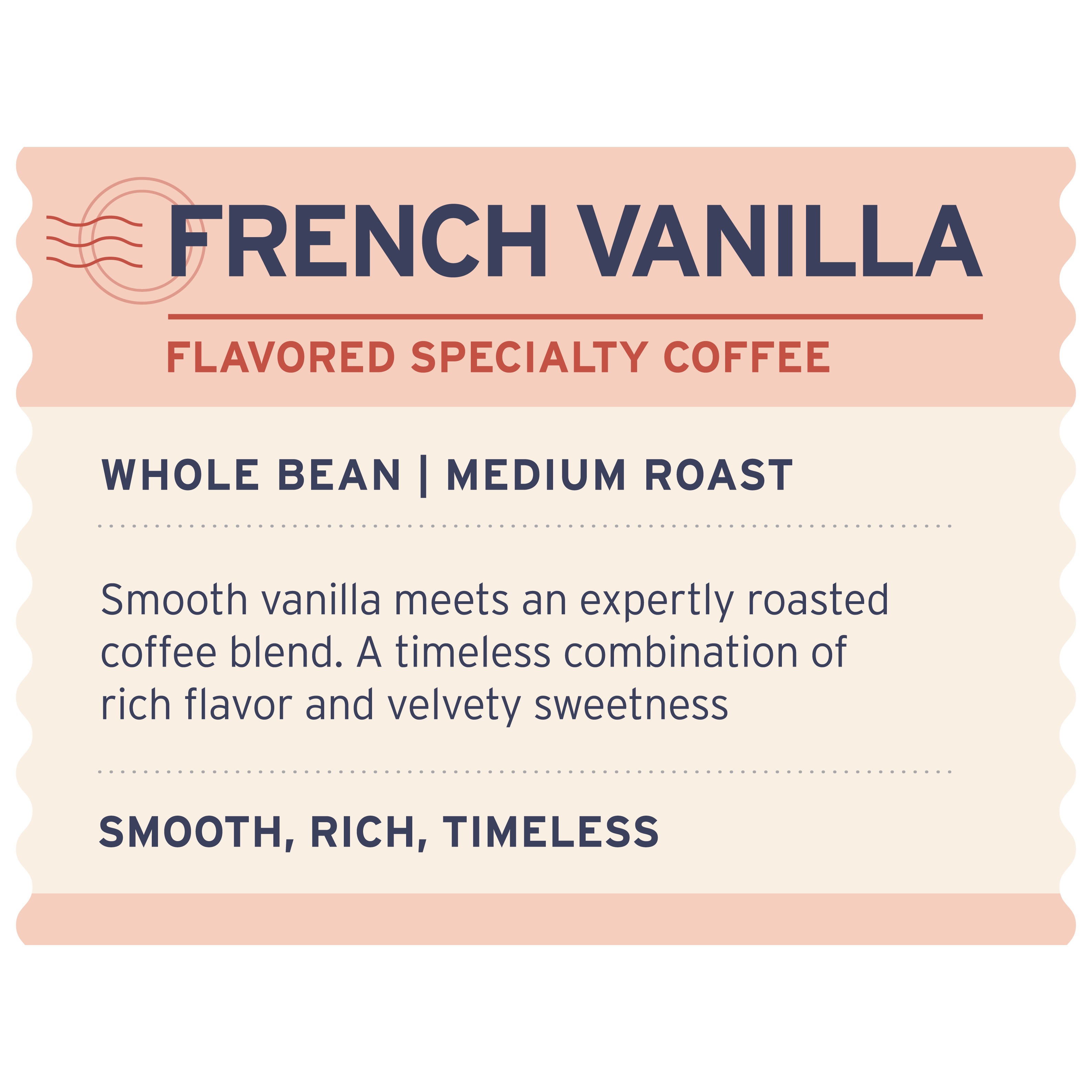 French Vanilla - Label Detail - Heyday Coffee Co.