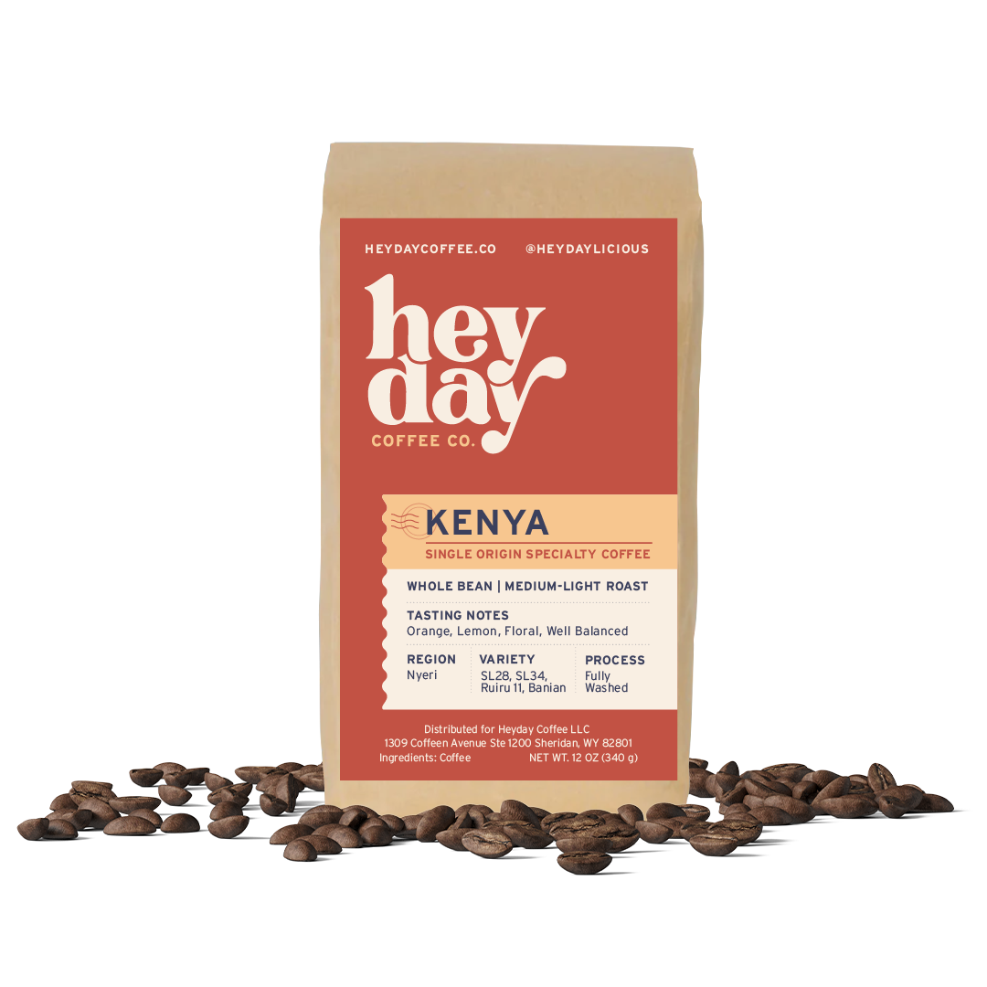 Kenya - Bag on Bed of Beans - Heyday Coffee Co.