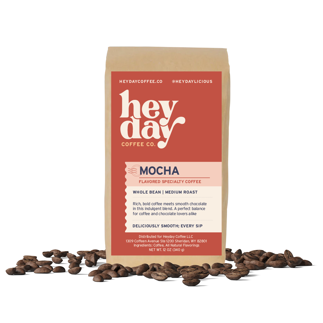 Mocha - Bag on Bed of Beans - Heyday Coffee Co.