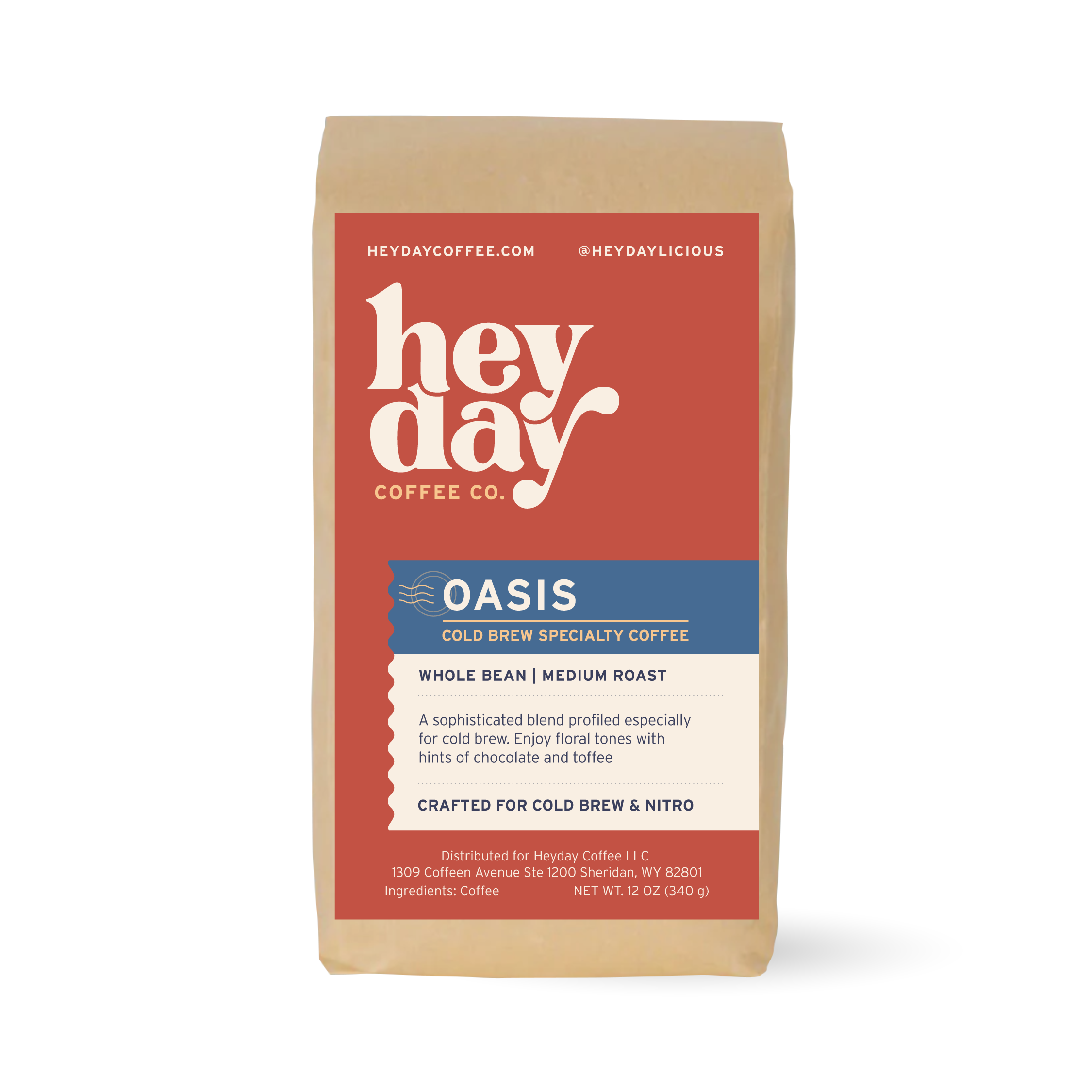 Oasis Cold Brew - Bag Image - Heyday Coffee Co.