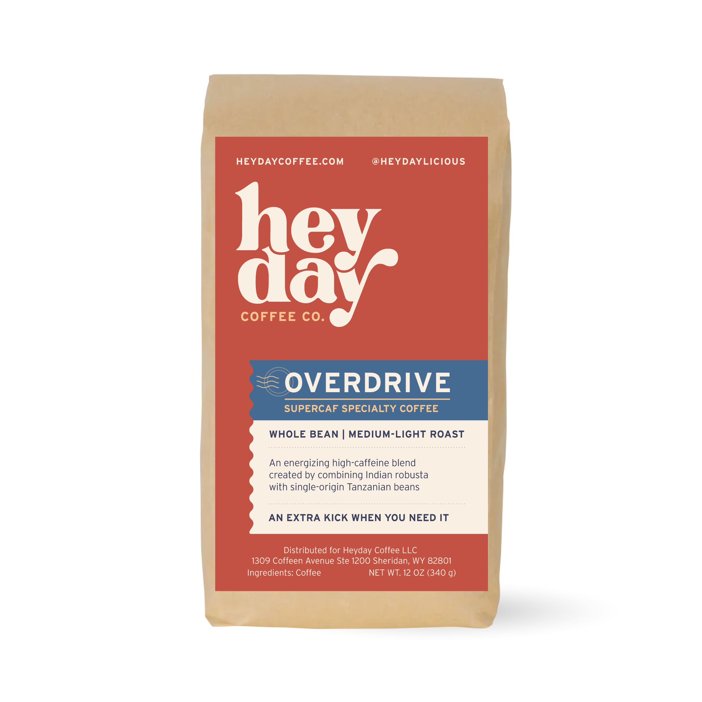 Overdrive Supercaf - Bag Image - Heyday Coffee Co.