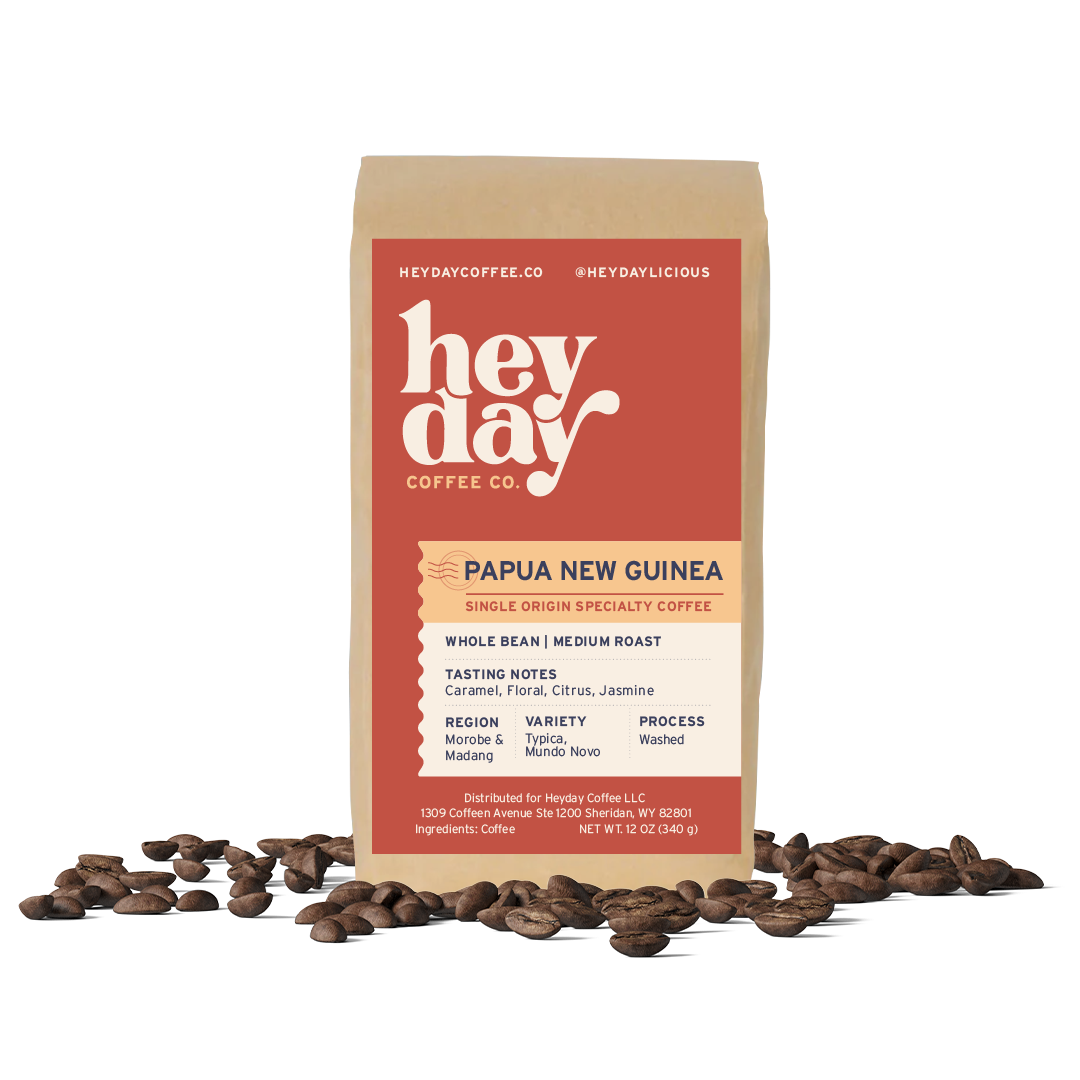 Papua New Guinea - Bag on Bed of Beans - Heyday Coffee Co.