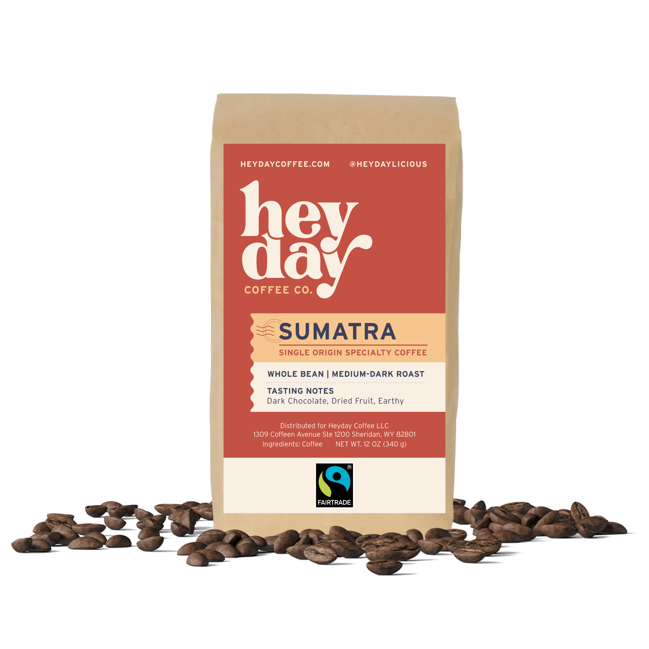 Sumatra - Bag on Bed of Beans - Heyday Coffee Co.