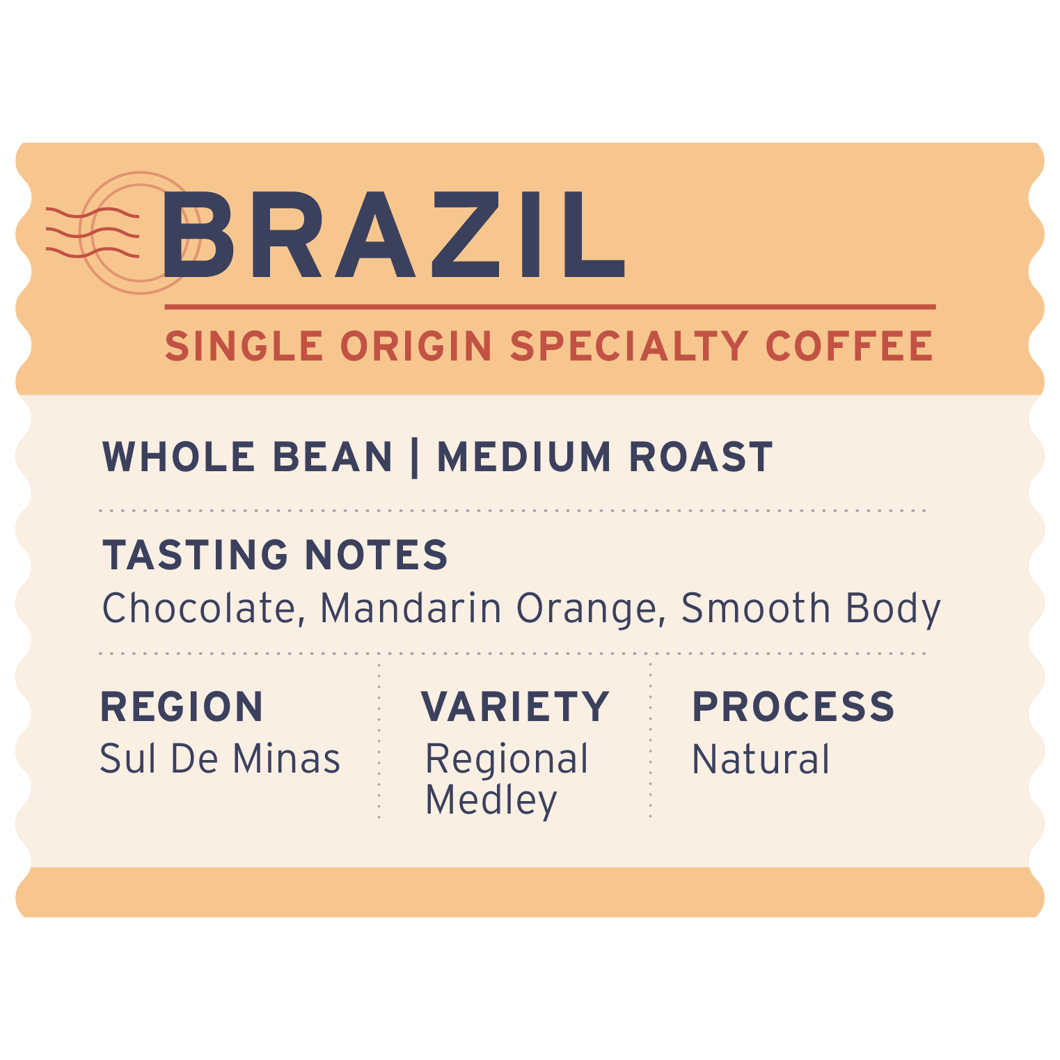 Brazil - Label Detail - Heyday Coffee Co.