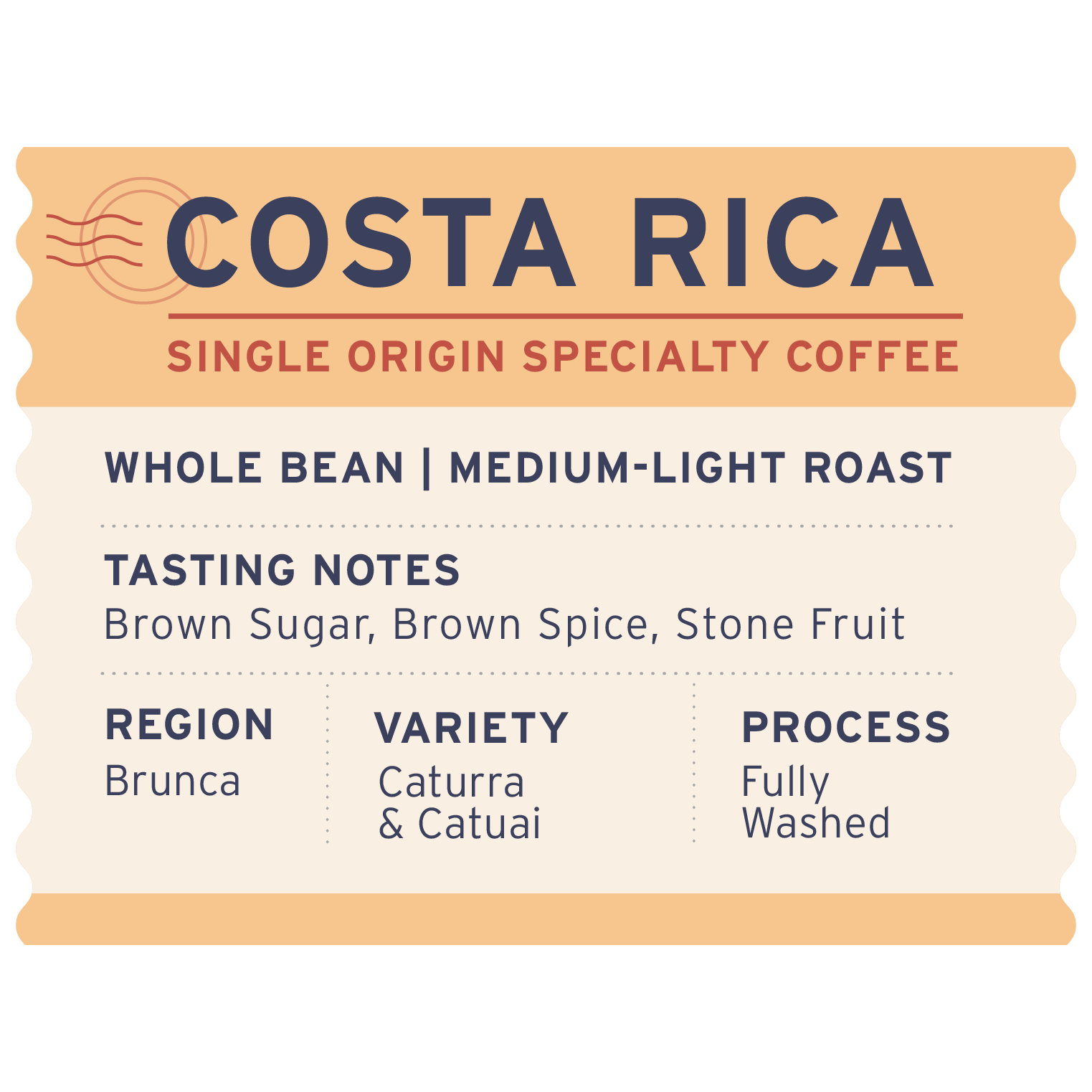 Costa Rica - Label Detail - Heyday Coffee Co.