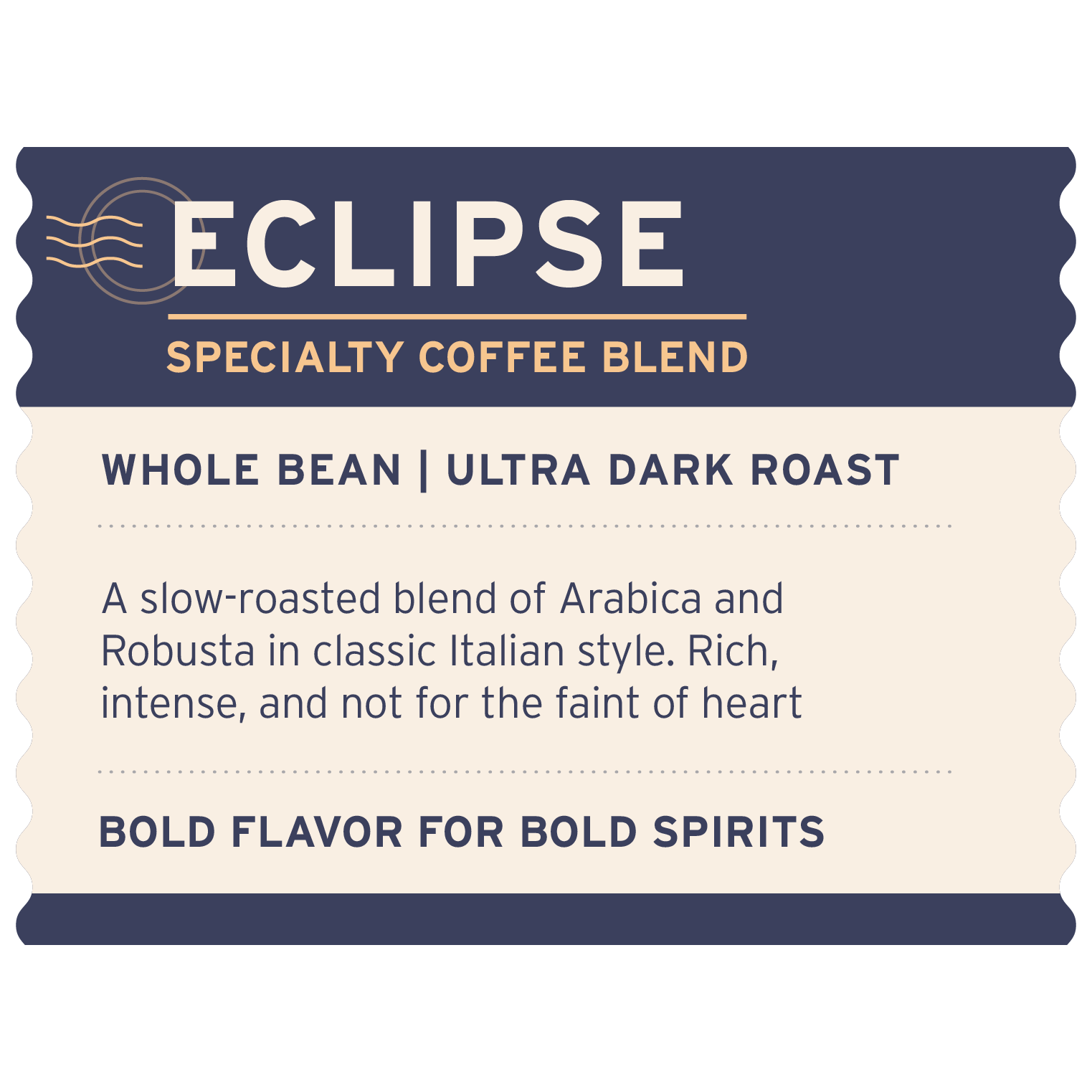 Eclipse Blend - Label Detail - Heyday Coffee Co.