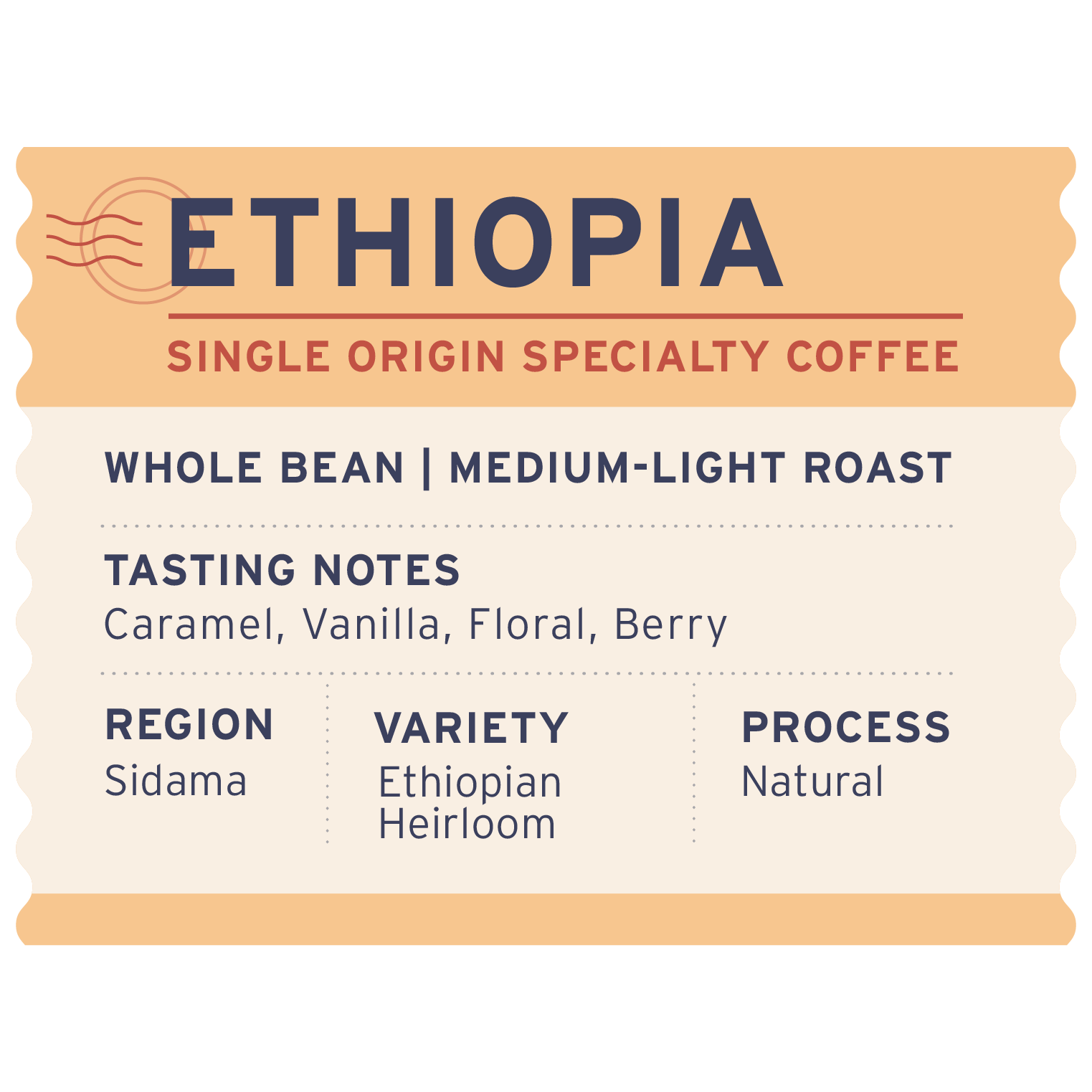 Ethiopia - Label Detail - Heyday Coffee Co.