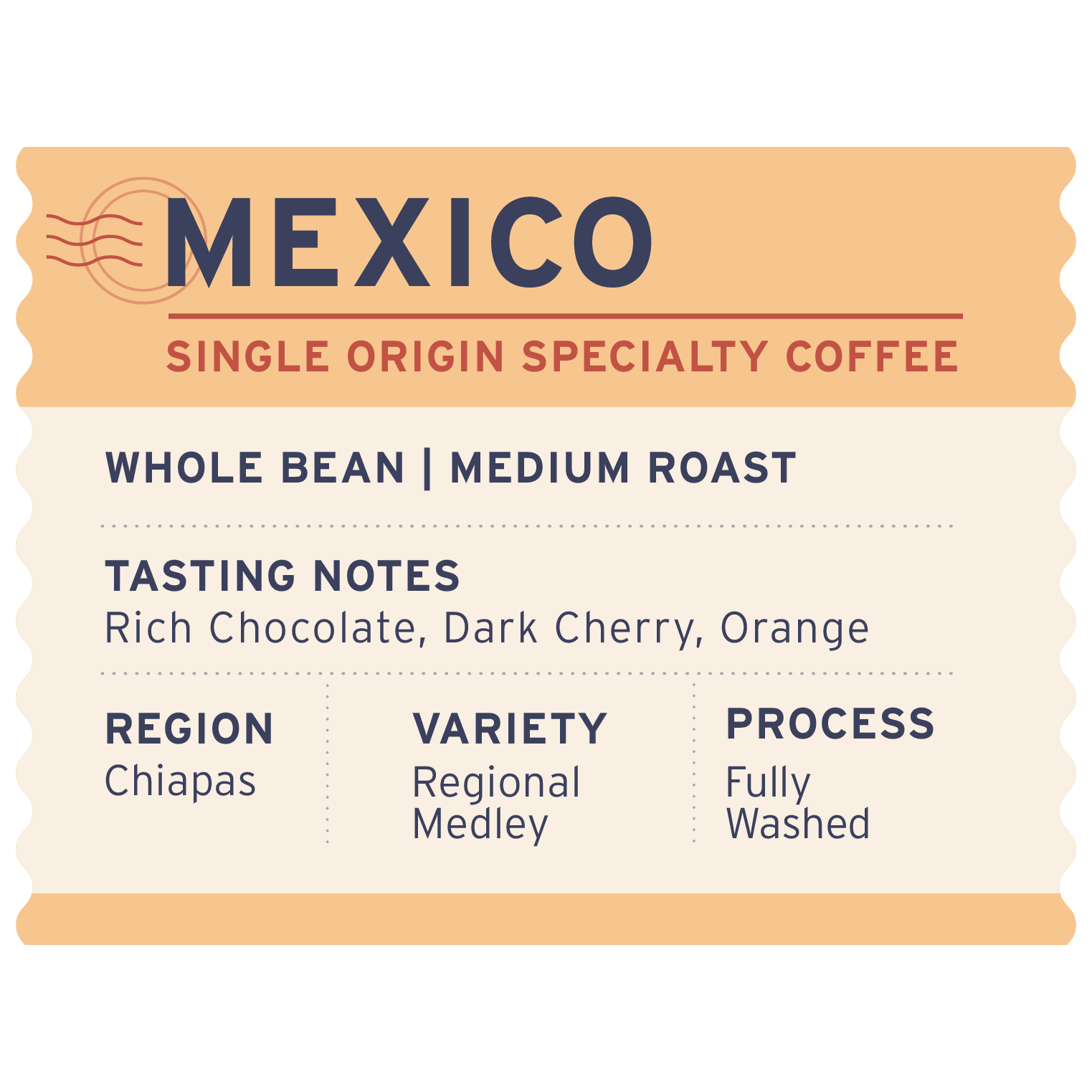 Mexico - Label Detail - Heyday Coffee Co.