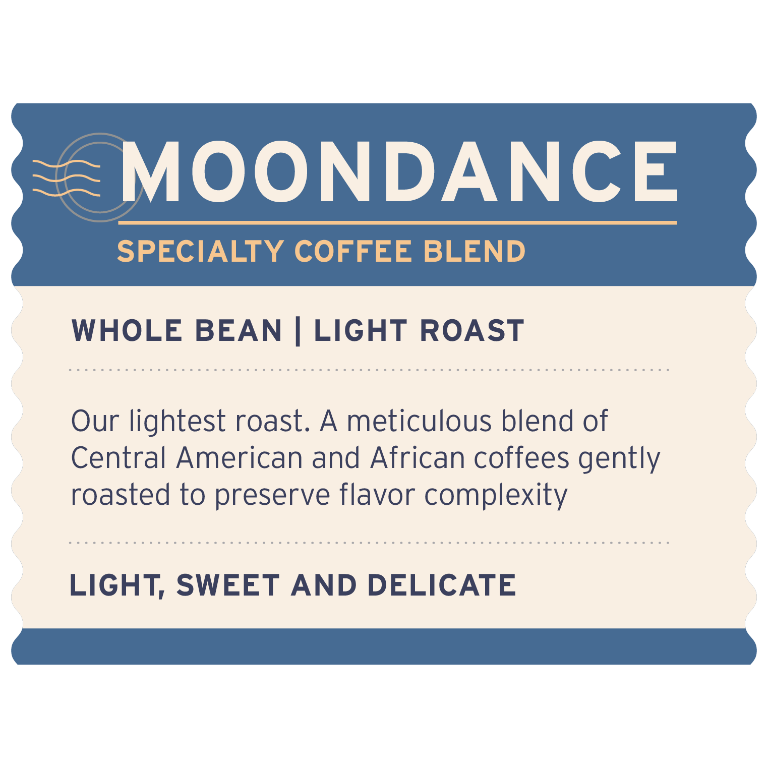 Moondance Blend - Label Detail - Heyday Coffee Co.
