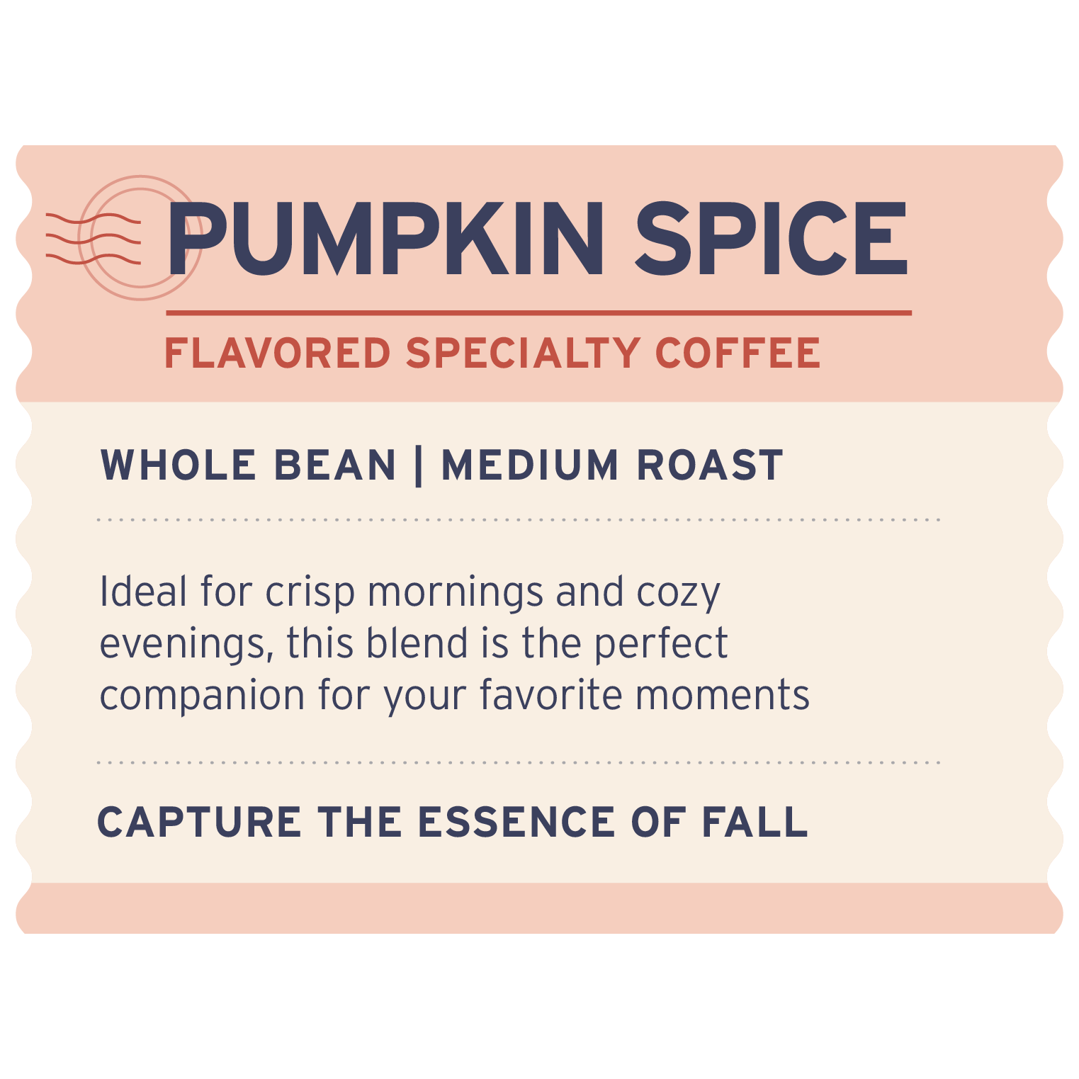 Pumpkin Spice - Label Detail - Heyday Coffee Co.