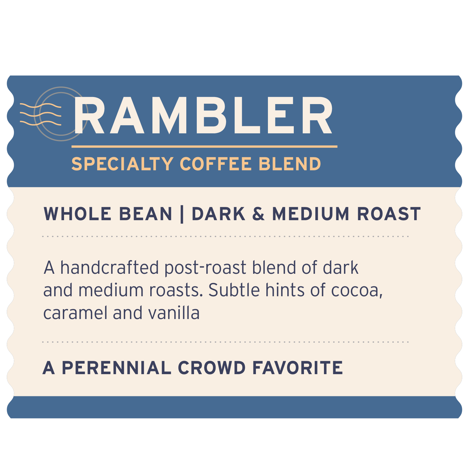 Rambler Blend - Label Detail - Heyday Coffee Co.