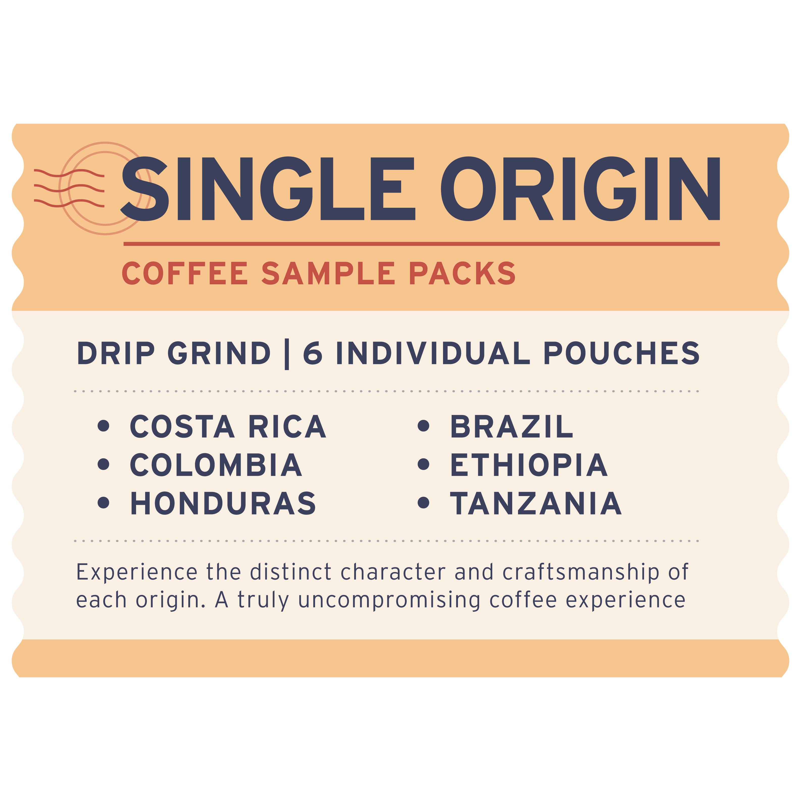 Single Origin Samples - Label Detail - Heyday Coffee Co.